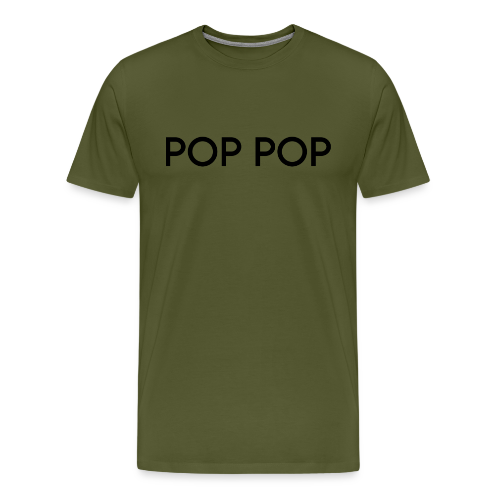 Men's Premium T-Shirt- LM- POPPOP - olive green