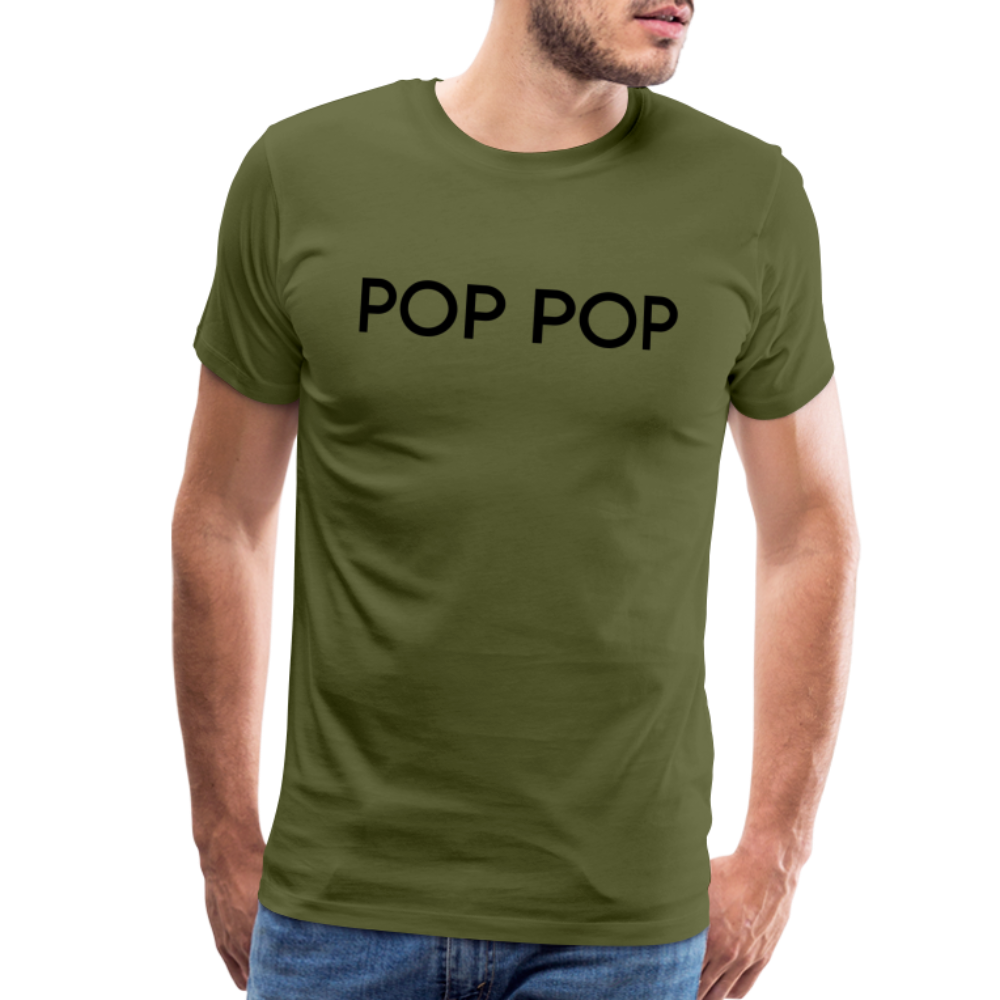 Men's Premium T-Shirt- LM- POPPOP - olive green