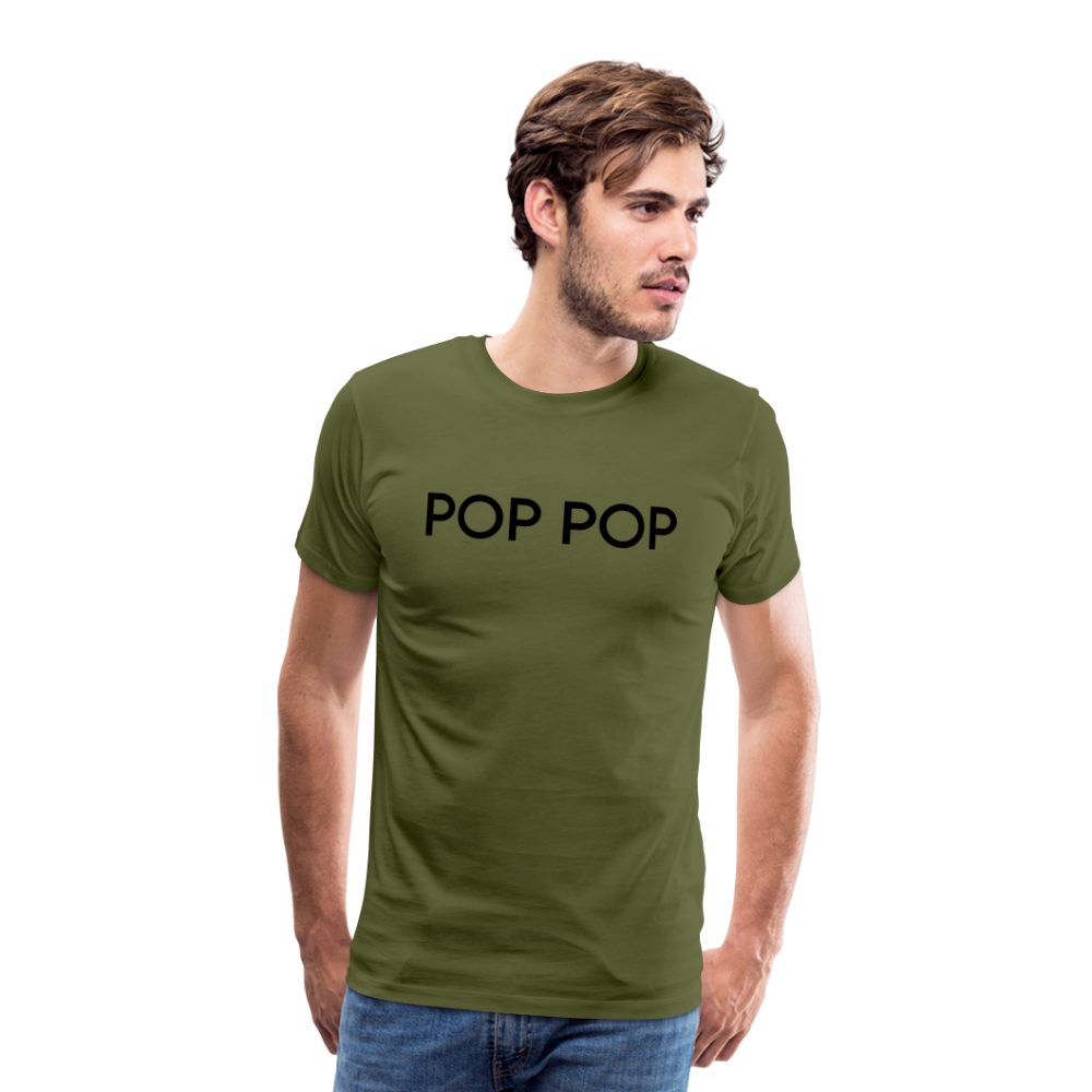 Men's Premium T-Shirt- LM- POPPOP - olive green