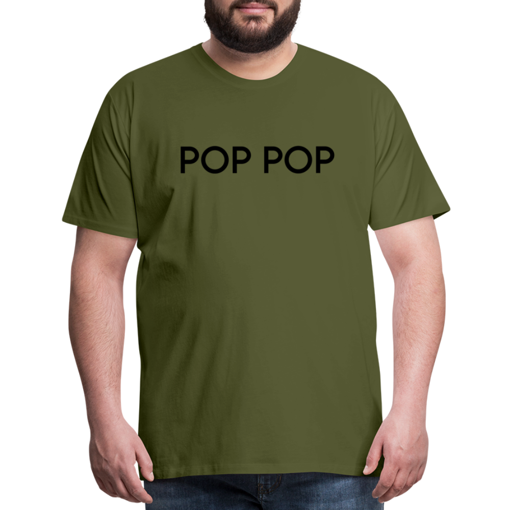 Men's Premium T-Shirt- LM- POPPOP - olive green