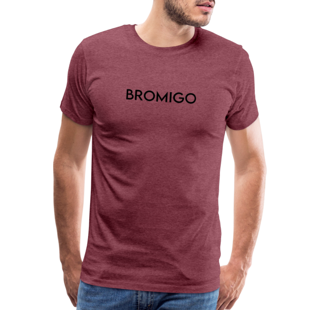 Men's Premium T-Shirt- LM- BROMIGO - heather burgundy