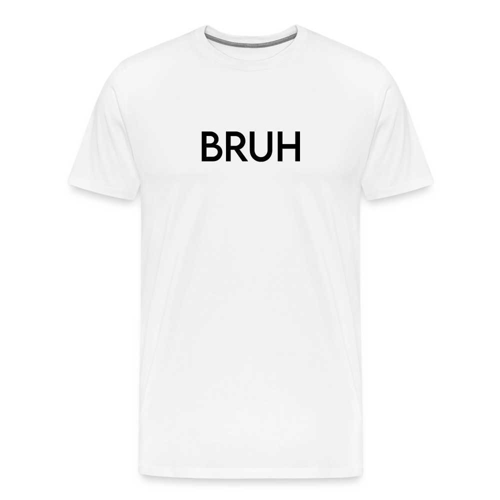 Men's Premium T-Shirt-LM _BRUH - white