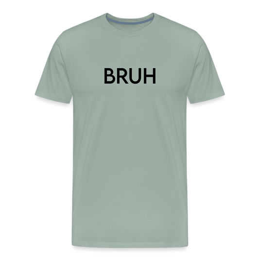 Men's Premium T-Shirt-LM _BRUH - steel green
