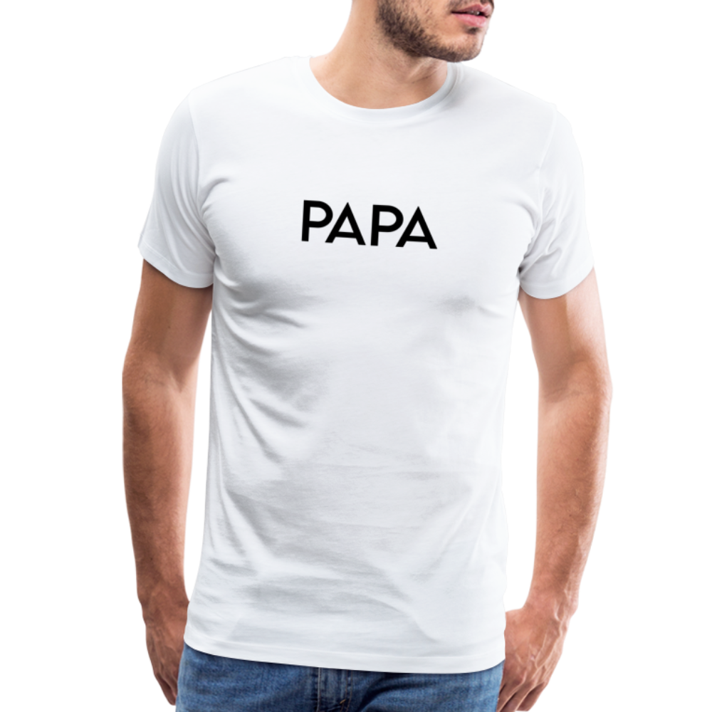 Men's Premium T-Shirt- LM -PAPA - white
