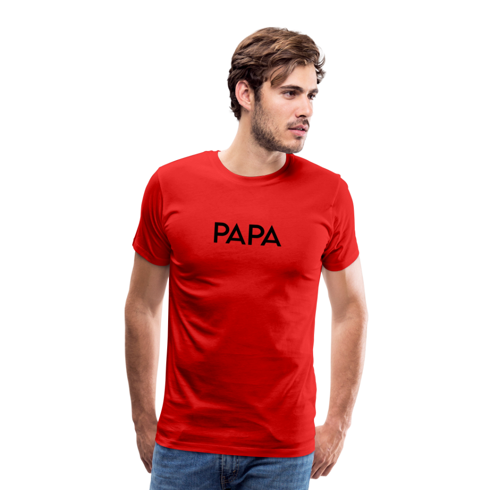 Men's Premium T-Shirt- LM -PAPA - red