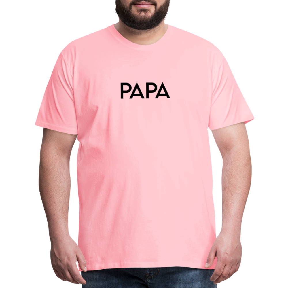 Men's Premium T-Shirt- LM -PAPA - pink