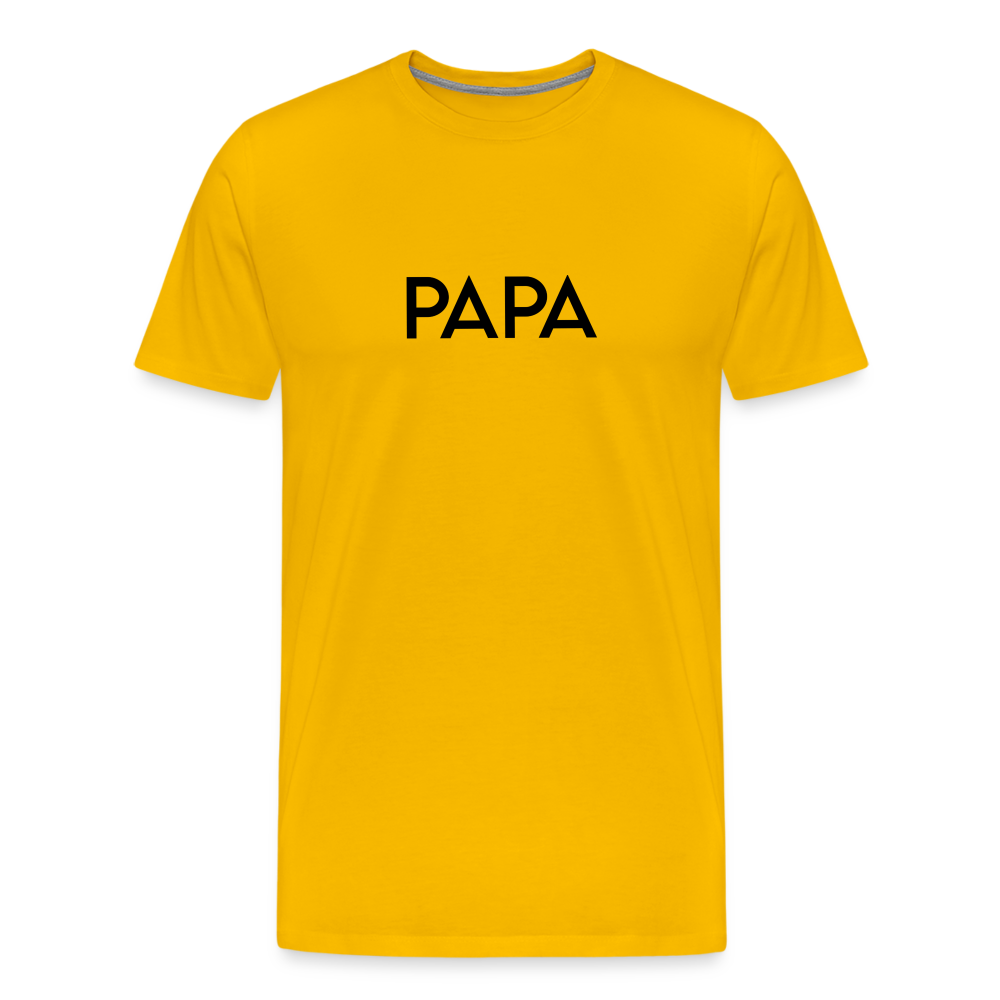 Men's Premium T-Shirt- LM -PAPA - sun yellow