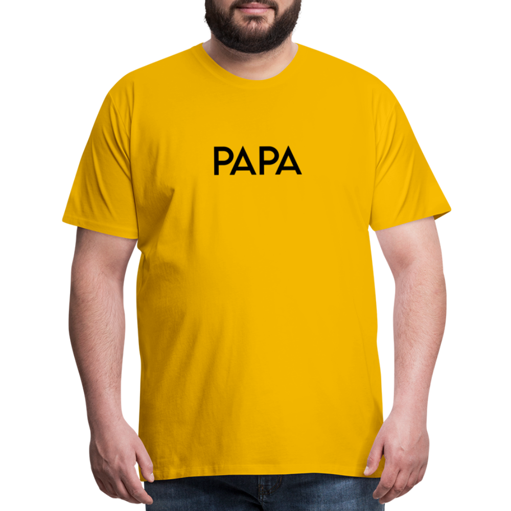 Men's Premium T-Shirt- LM -PAPA - sun yellow