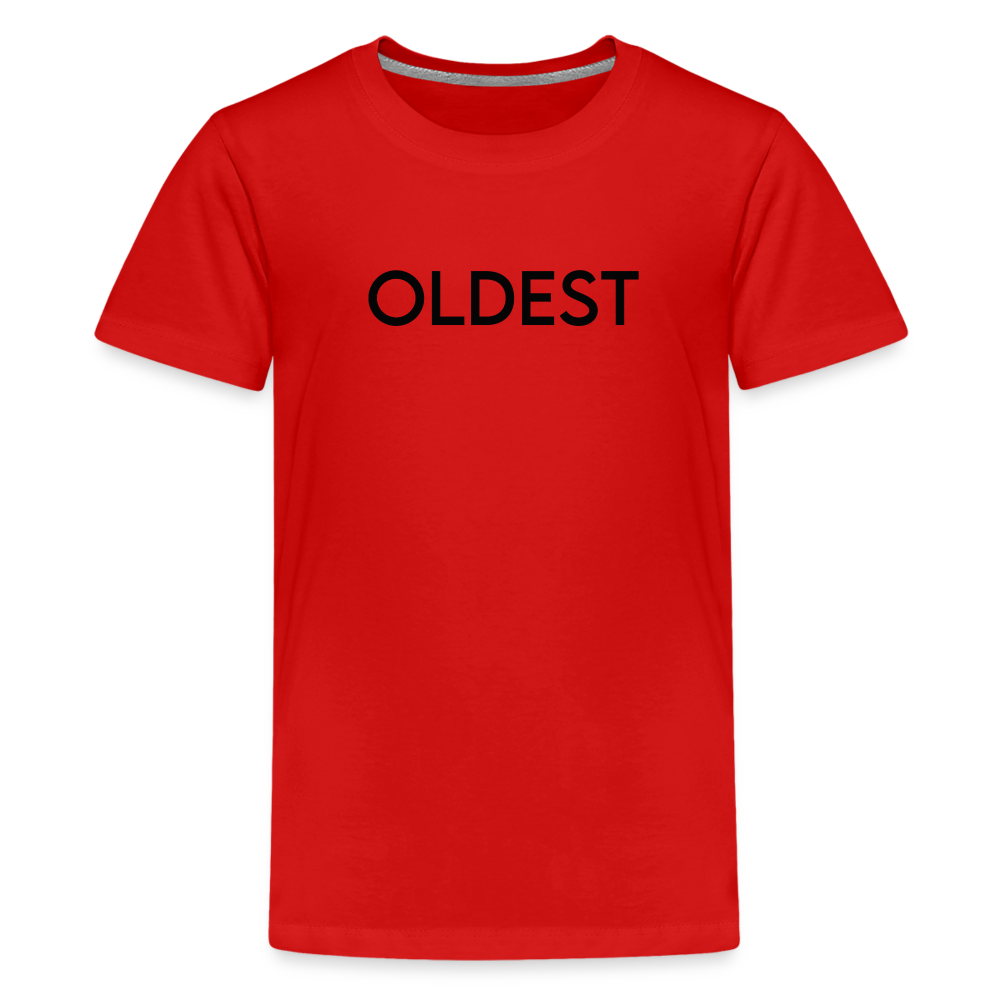 Kids' Premium T-Shirt BN OLDEST BLACK - red