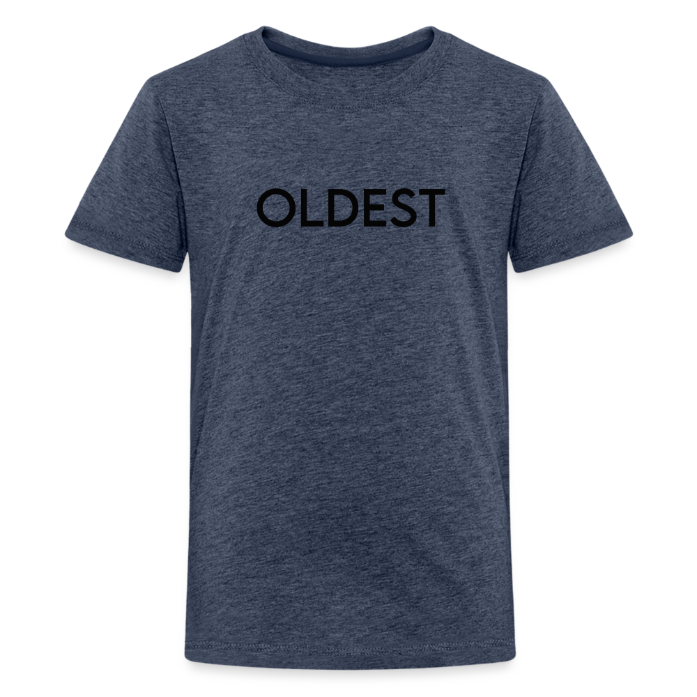 Kids' Premium T-Shirt BN OLDEST BLACK - heather blue