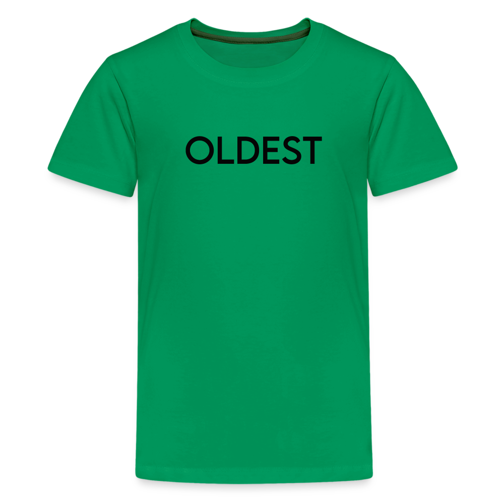 Kids' Premium T-Shirt BN OLDEST BLACK - kelly green