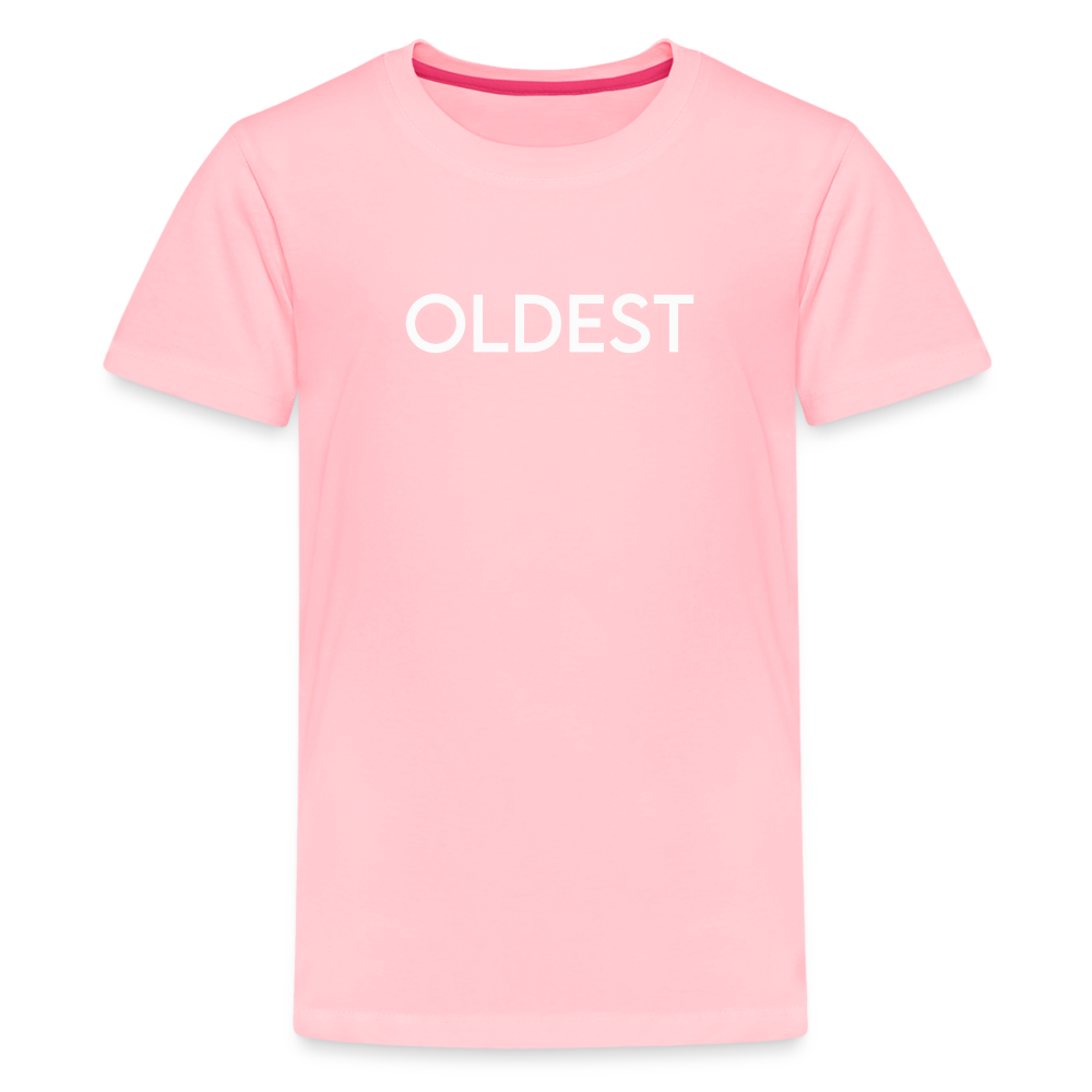 Kids' Premium T-Shirt BN OLDEST WHITE - pink