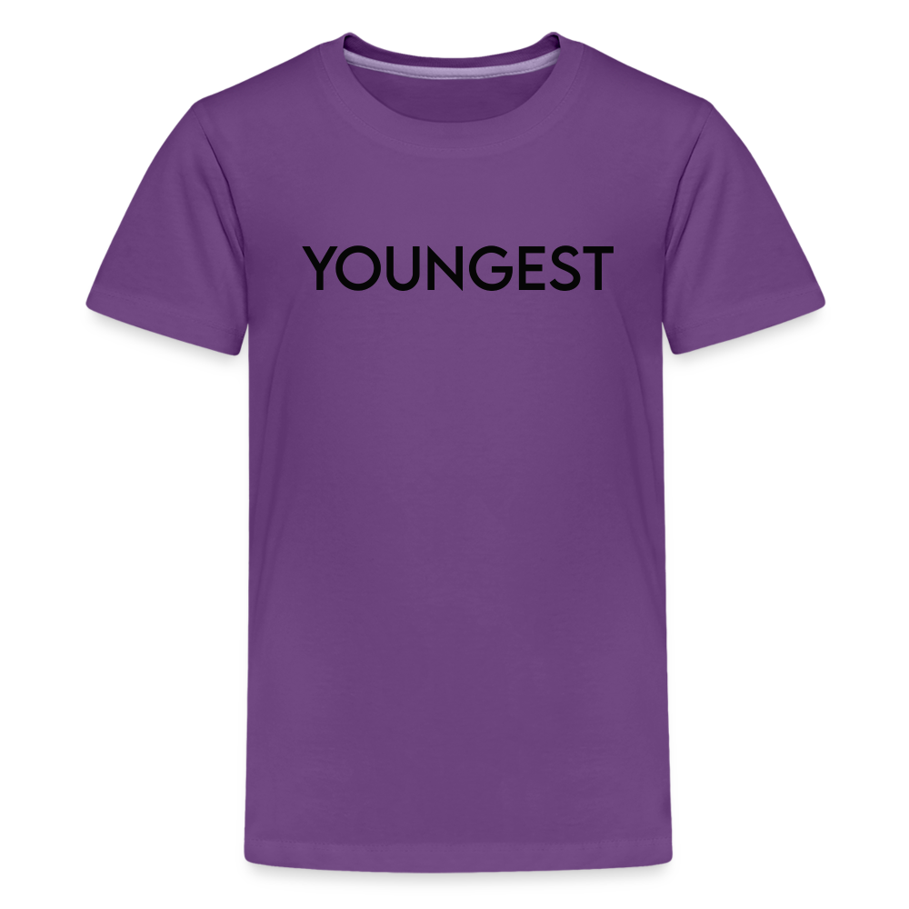 Kids' Premium T-Shirt BN YOUNGEST BLACK - purple