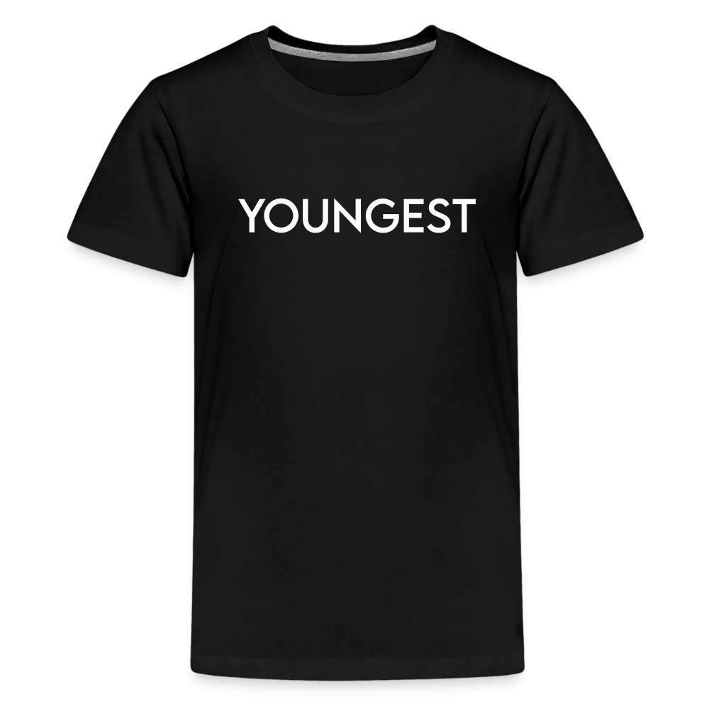 Kids' Premium T-Shirt BN YOUNGEST WHITE - black
