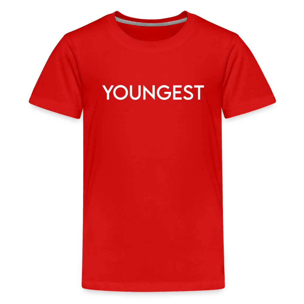 Kids' Premium T-Shirt BN YOUNGEST WHITE - red