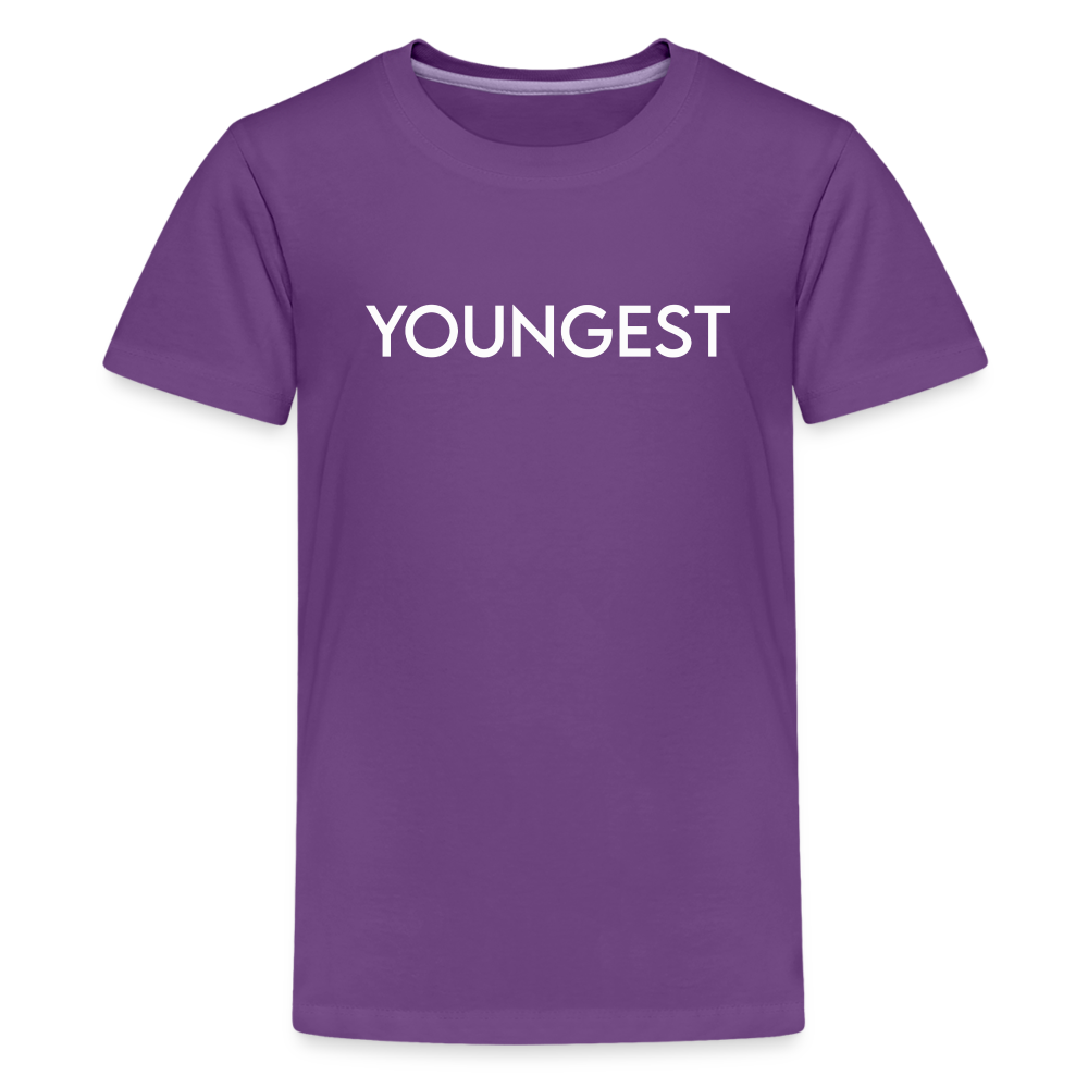 Kids' Premium T-Shirt BN YOUNGEST WHITE - purple