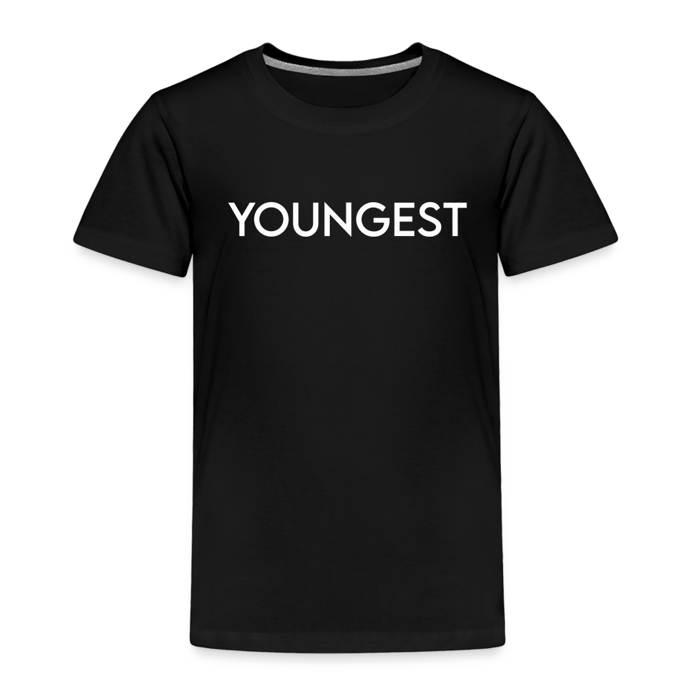 Toddler Premium T-Shirt BN YOUNGEST WHITE - black