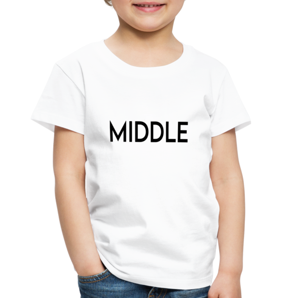 Toddler Premium T-Shirt BN MIDDLE BLACK - white