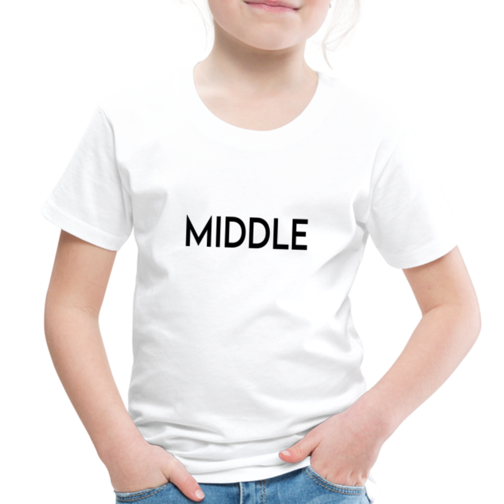 Toddler Premium T-Shirt BN MIDDLE BLACK - white