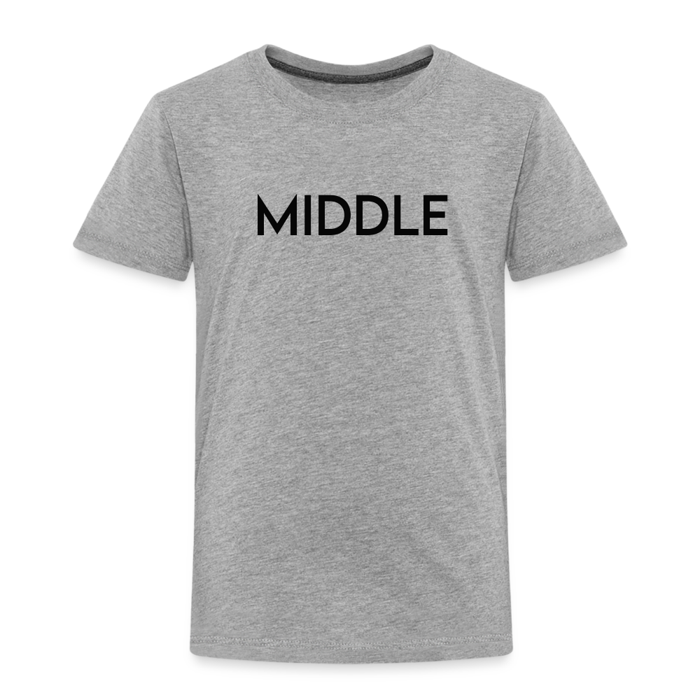 Toddler Premium T-Shirt BN MIDDLE BLACK - heather gray