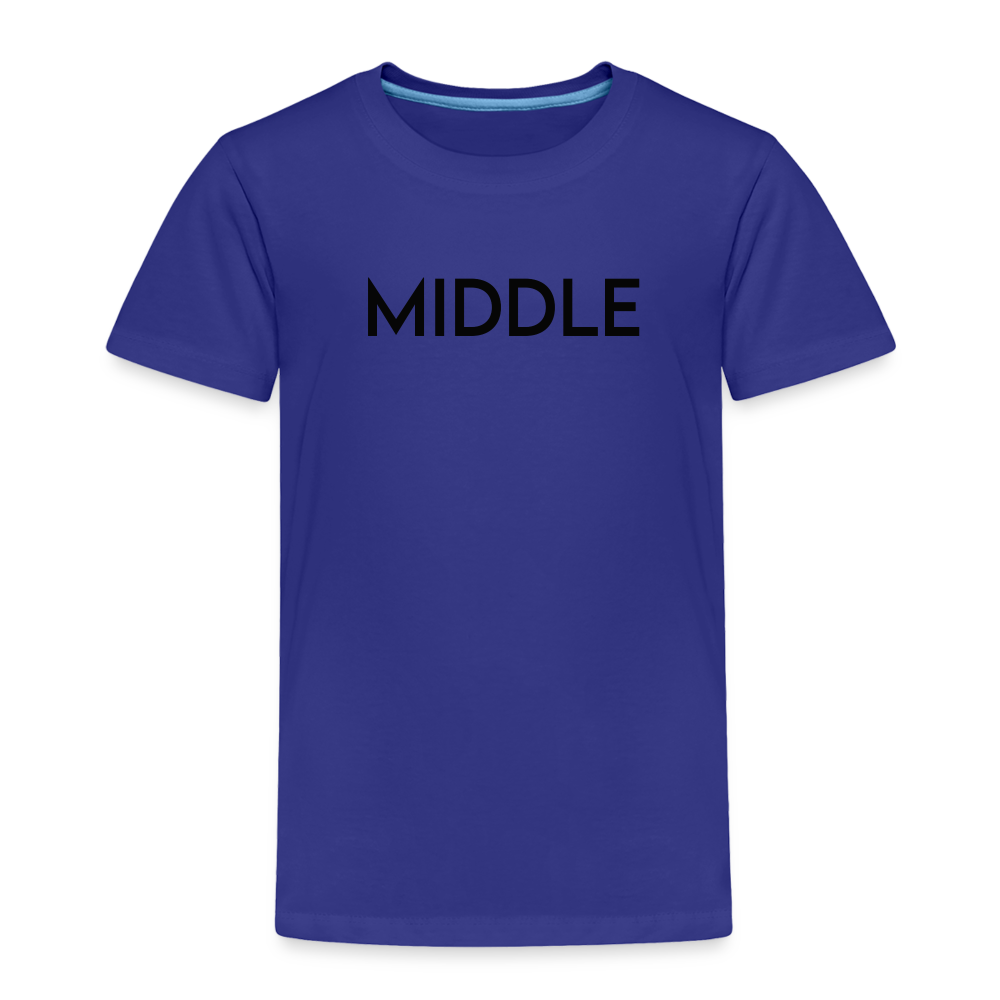 Toddler Premium T-Shirt BN MIDDLE BLACK - royal blue