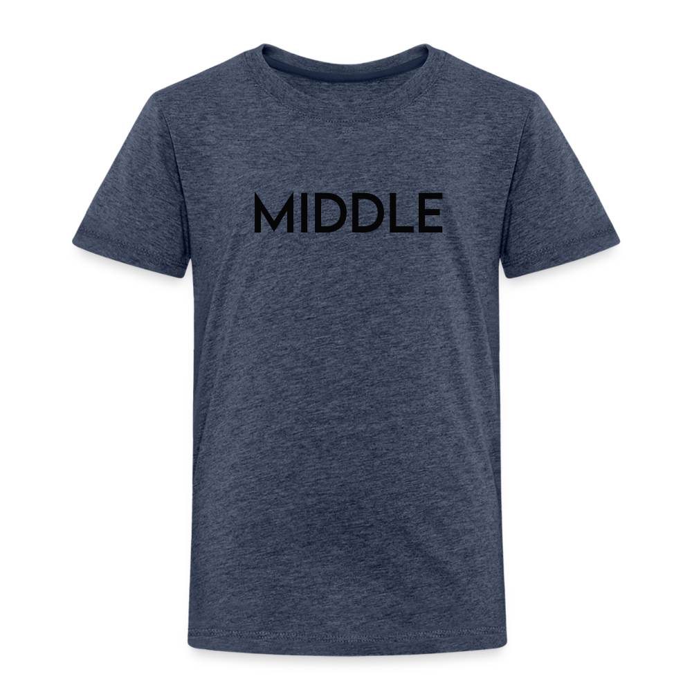 Toddler Premium T-Shirt BN MIDDLE BLACK - heather blue