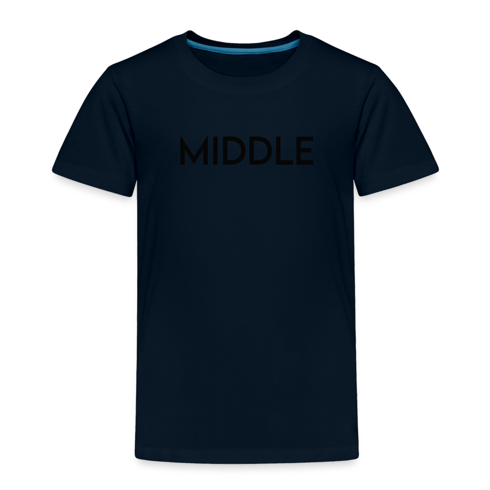 Toddler Premium T-Shirt BN MIDDLE BLACK - deep navy