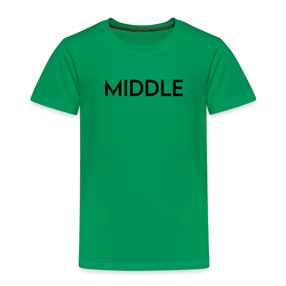 Toddler Premium T-Shirt BN MIDDLE BLACK - kelly green