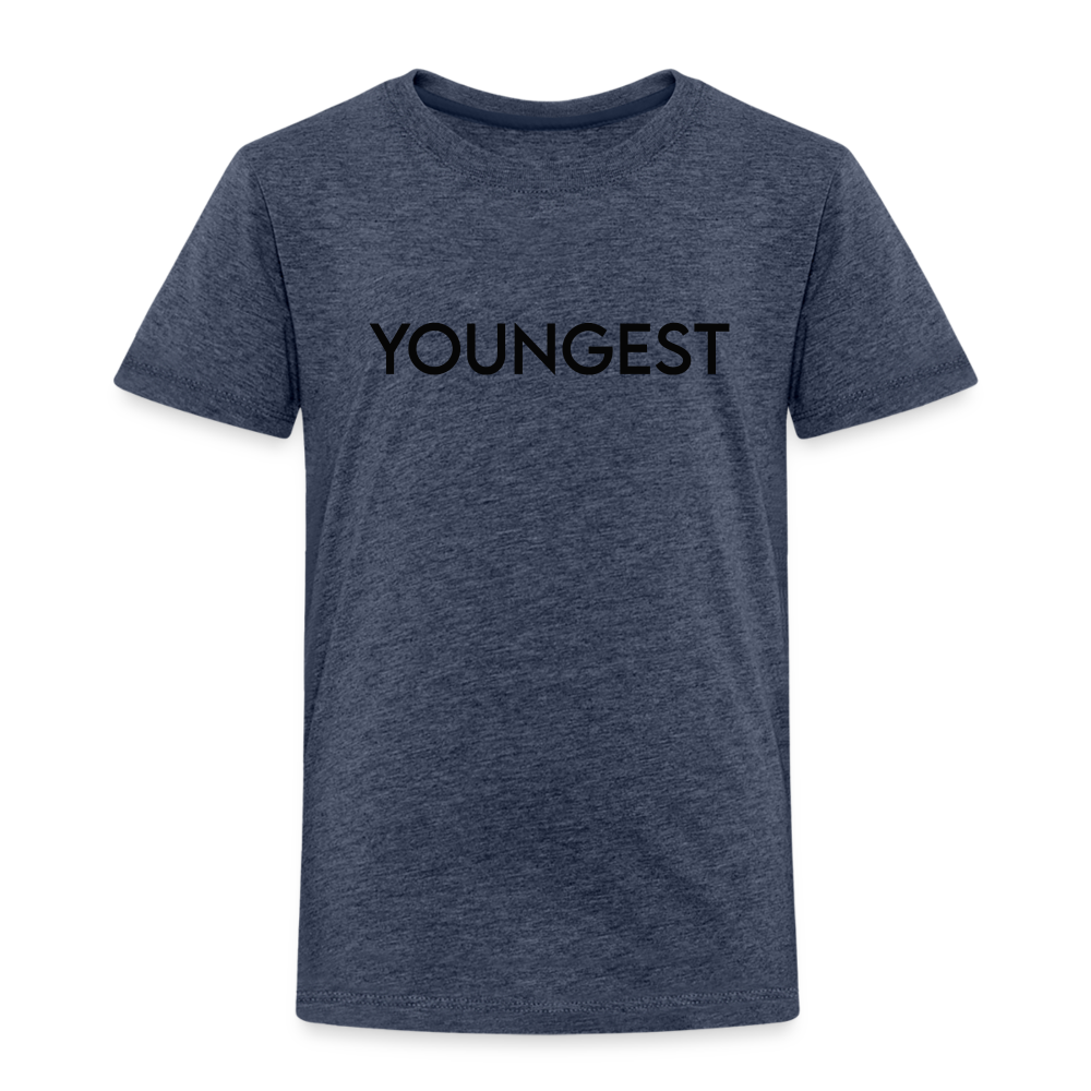 Toddler Premium T-Shirt BN YOUNGEST BLACK - heather blue