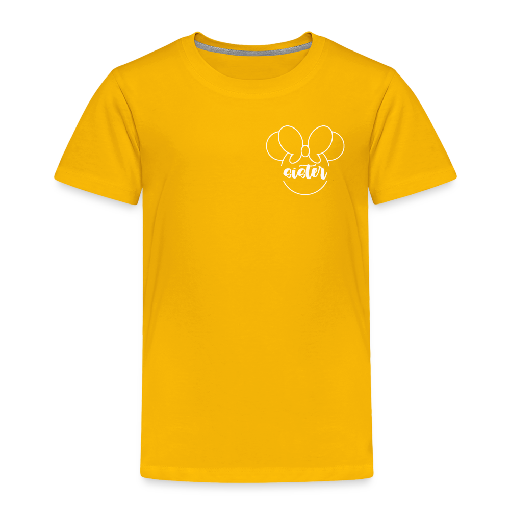 Toddler Premium T-Shirt BN MINNIE SISTER - sun yellow
