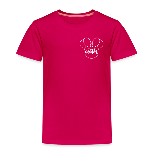 Toddler Premium T-Shirt BN MINNIE SISTER - dark pink