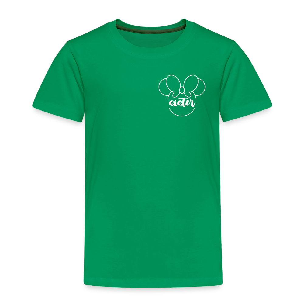 Toddler Premium T-Shirt BN MINNIE SISTER - kelly green