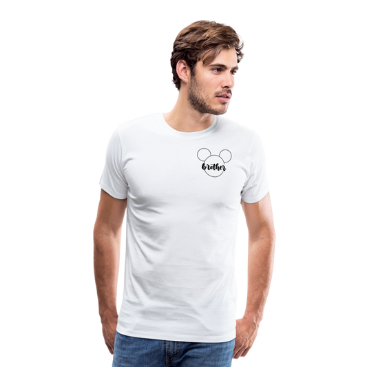 Men's Premium T-Shirt BN MICKEY BROTHER BLACK - white