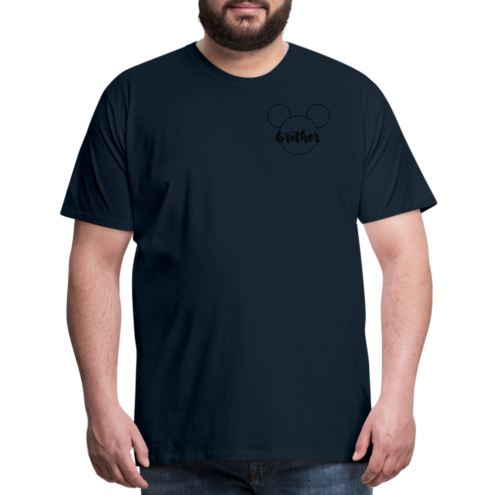 Men's Premium T-Shirt BN MICKEY BROTHER BLACK - deep navy