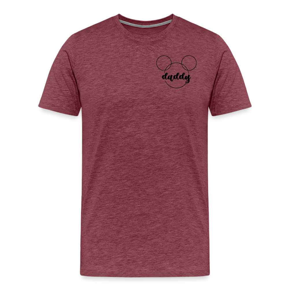 Men's Premium T-Shirt BN MICKEY DADDY - heather burgundy