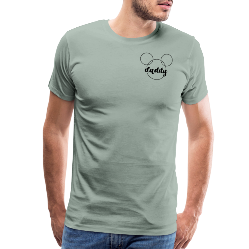 Men's Premium T-Shirt BN MICKEY DADDY - steel green