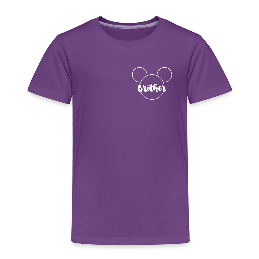Toddler Premium T-Shirt BN MICKEY BROTHER WHITE - purple
