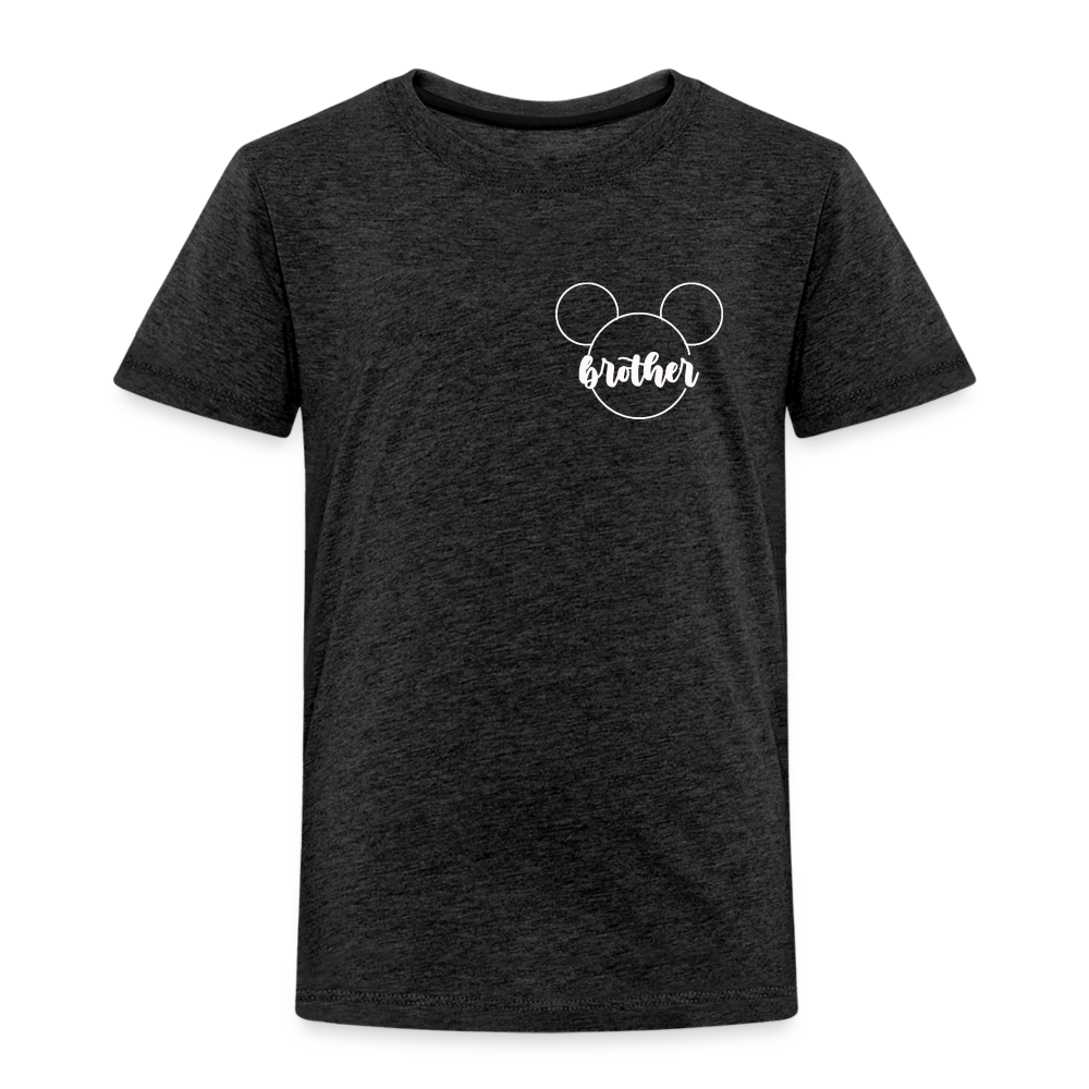 Toddler Premium T-Shirt BN MICKEY BROTHER WHITE - charcoal grey