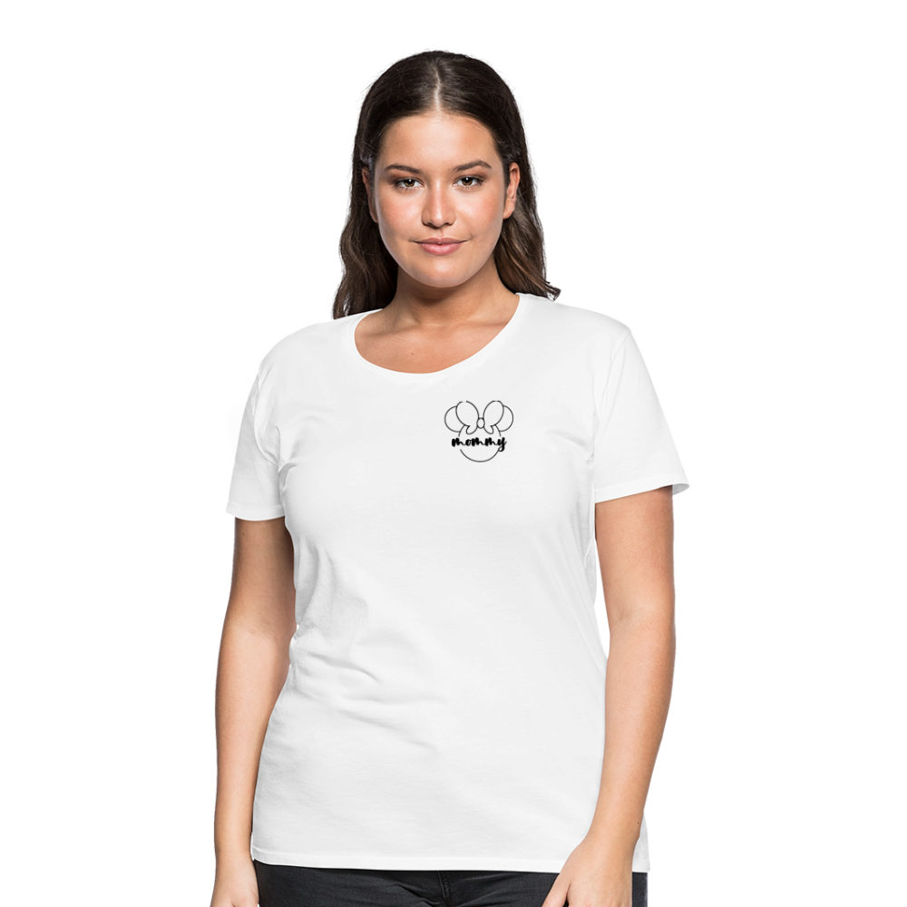 Women’s Premium T-Shirt BN MINNIE MOMMY BLACK - white
