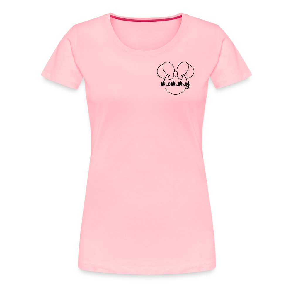 Women’s Premium T-Shirt BN MINNIE MOMMY BLACK - pink