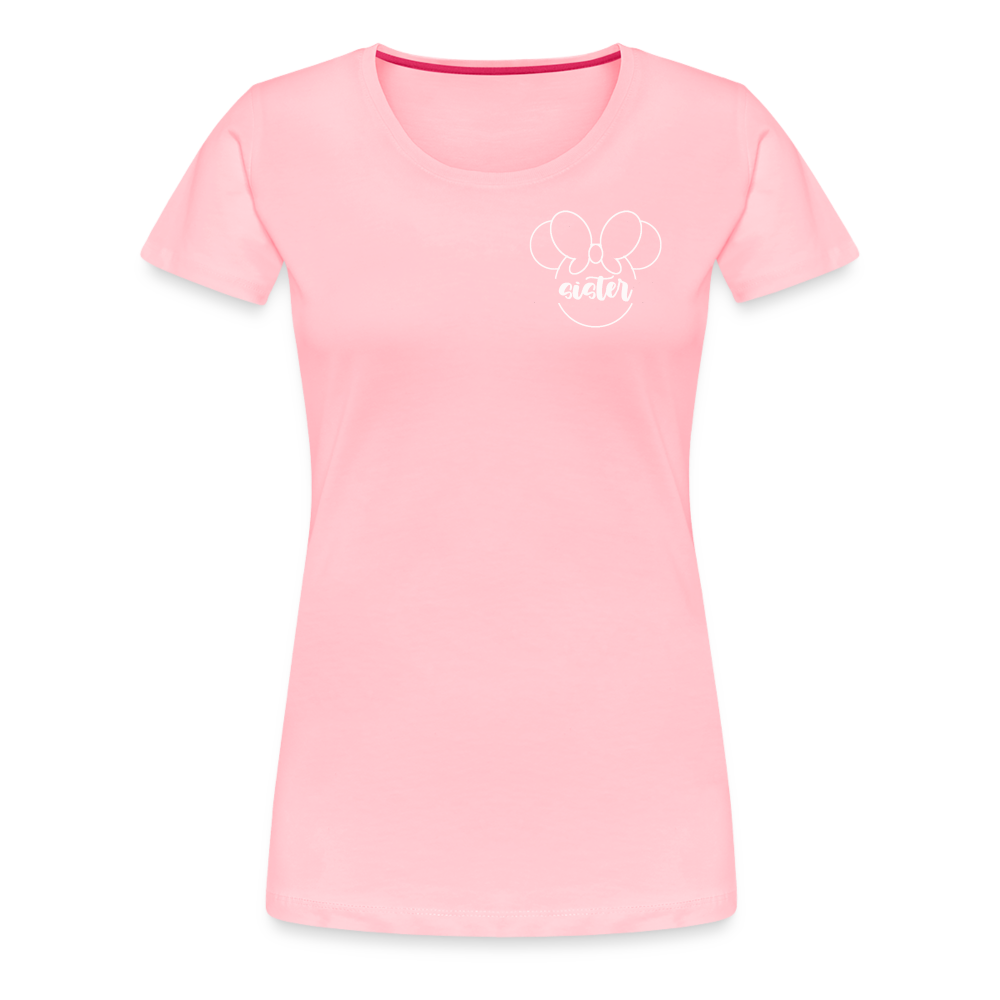 Women’s Premium T-Shirt BN MINNIE SISTER WHITE - pink