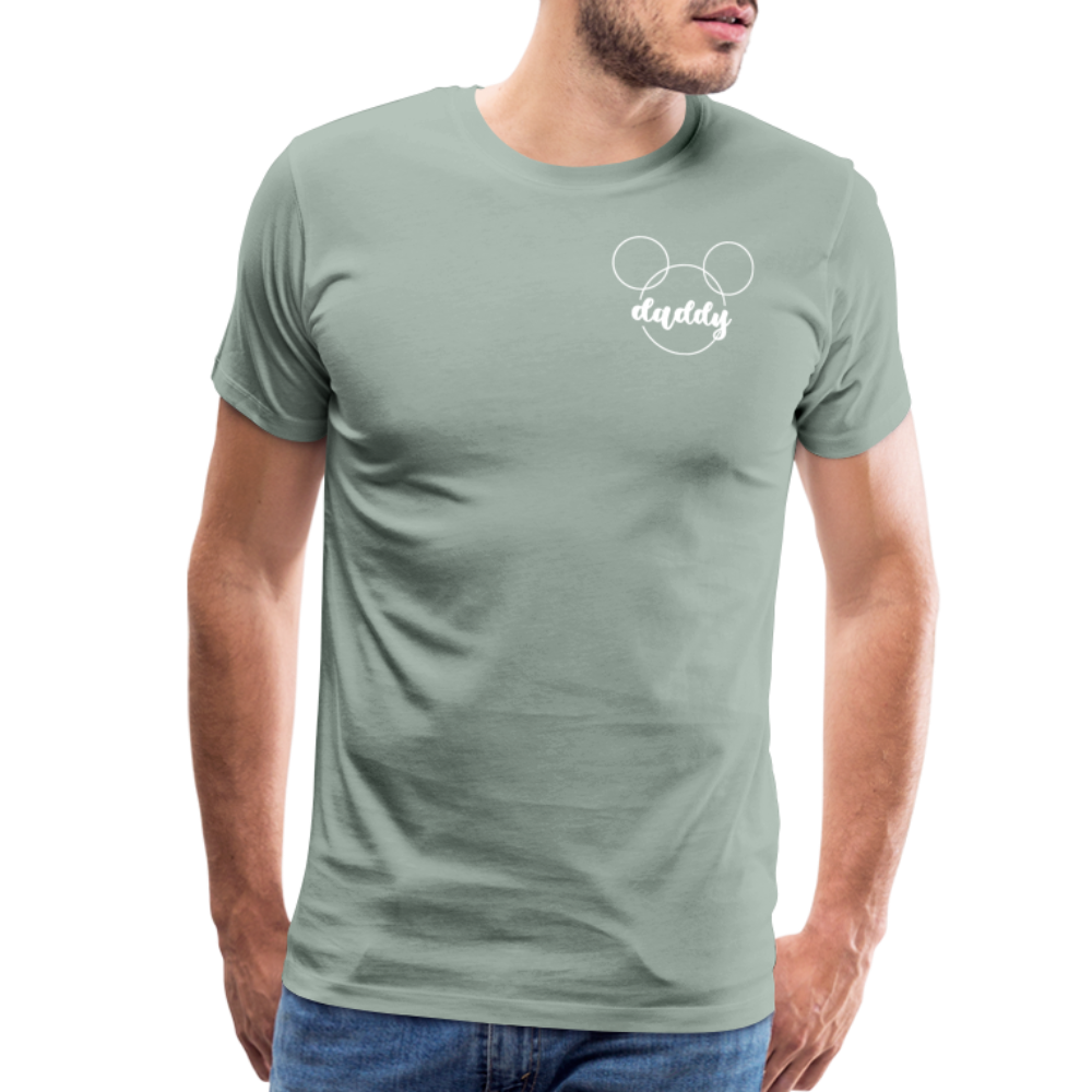 Men's Premium T-Shirt BN MICKEY DADDY BLACK - steel green