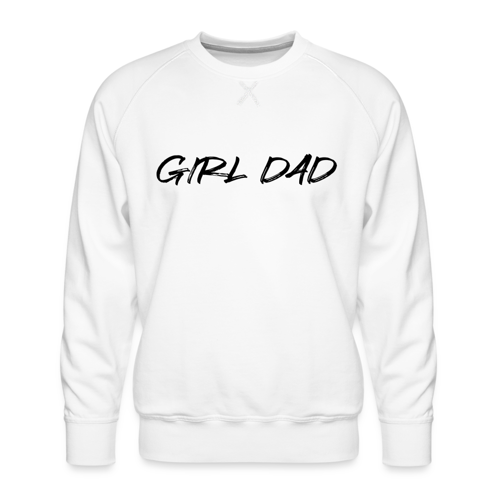 Men’s Premium Sweatshirt GIRL DAD BLACK - white