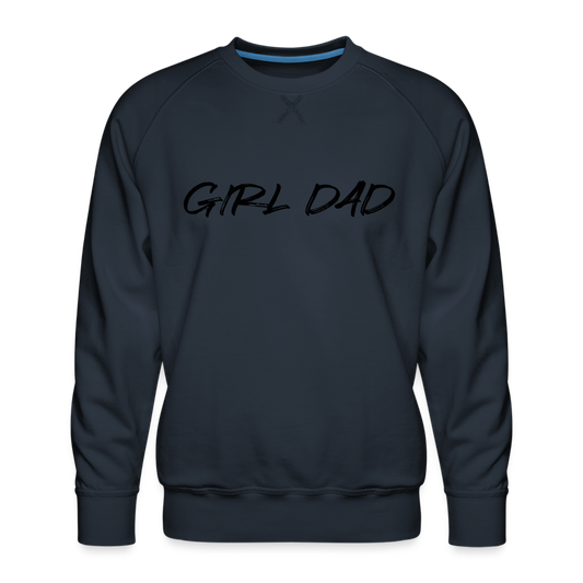 Men’s Premium Sweatshirt GIRL DAD BLACK - navy