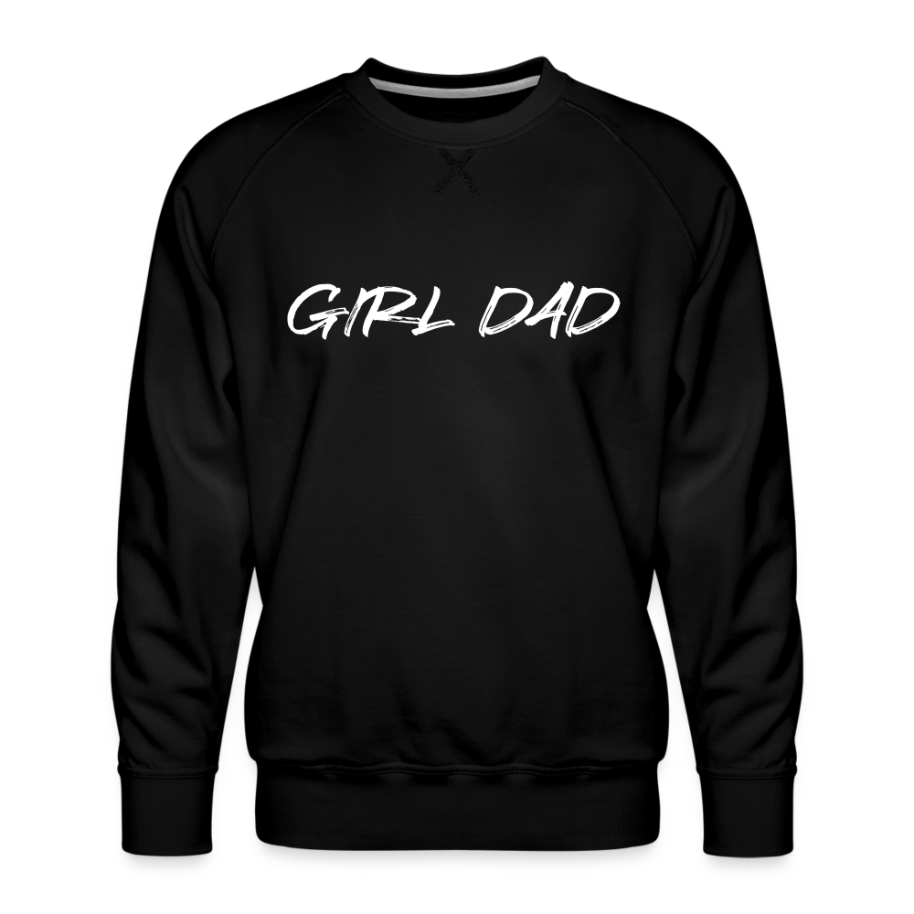 Men’s Premium Sweatshirt GIRL DAD WHITE - black