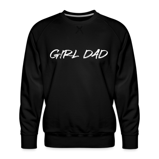 Men’s Premium Sweatshirt GIRL DAD WHITE - black