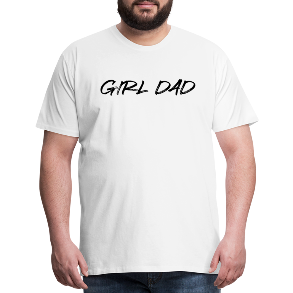 Men's Premium T-Shirt GIRL DAD BLACK - white