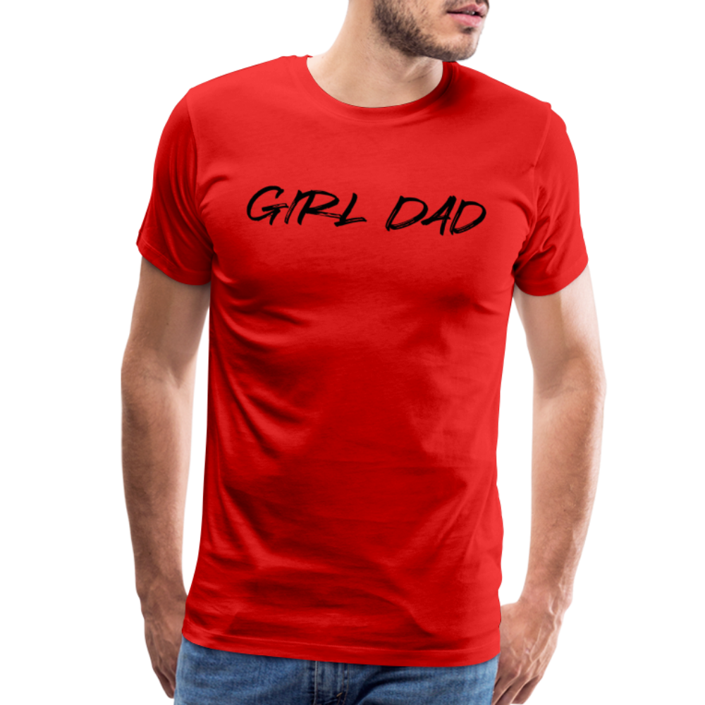 Men's Premium T-Shirt GIRL DAD BLACK - red