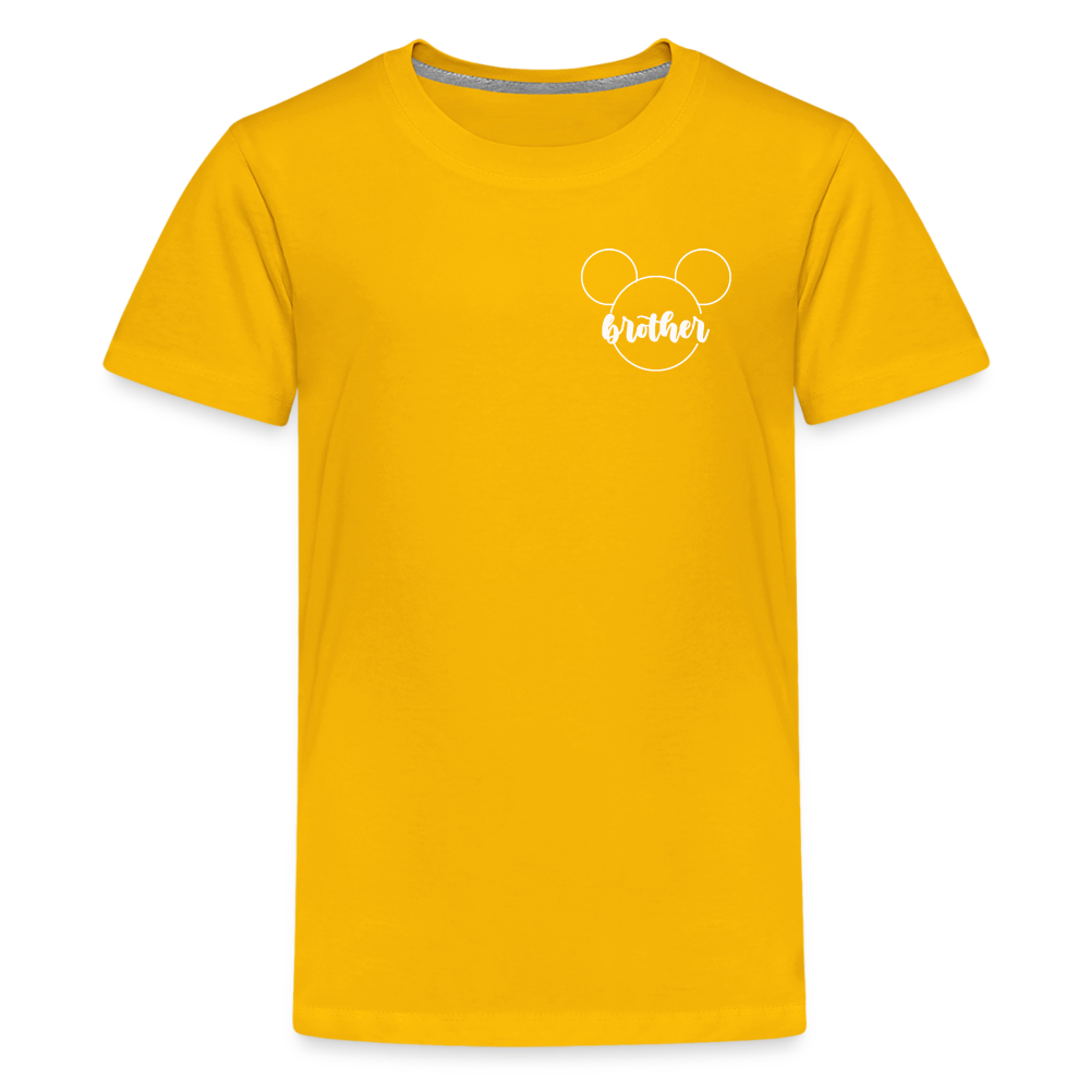 Kids' Premium T-Shirt BN MICKEY BROTHER - sun yellow