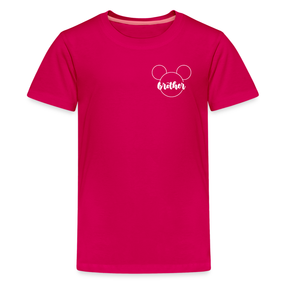 Kids' Premium T-Shirt BN MICKEY BROTHER - dark pink